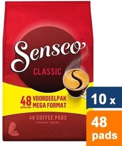 Senseo Classic Koffiepads - 10 X 48 Stuks -Koffiehuis 1006x1200