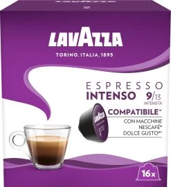 Lavazza Espresso Intenso Capsules - Geschikt Voor Dolce Gusto Apparaat - 16 Stuks X3 -Koffiehuis 1095x1200