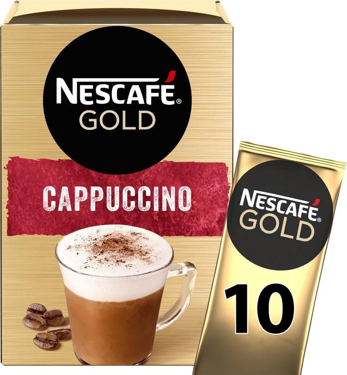 Nescafé Gold Cappuccino Oploskoffie - Ongezoet - 6 Doosjes à 10 Zakjes 5 Nescafé Gold Cappuccino Oploskoffie - Ongezoet - 6 Doosjes à 10 Zakjes - Afbeelding 3