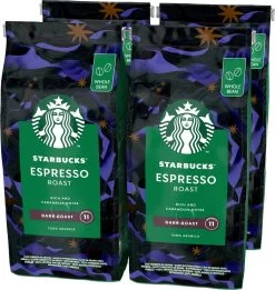 Starbucks Espresso Dark Roast Koffiebonen - 4 Zakken à 450 Gram