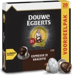Douwe Egberts Espresso Krachtig Koffiecups - Intensiteit 10/12 - 10 X 20 Capsules -Koffiehuis 1171x1200