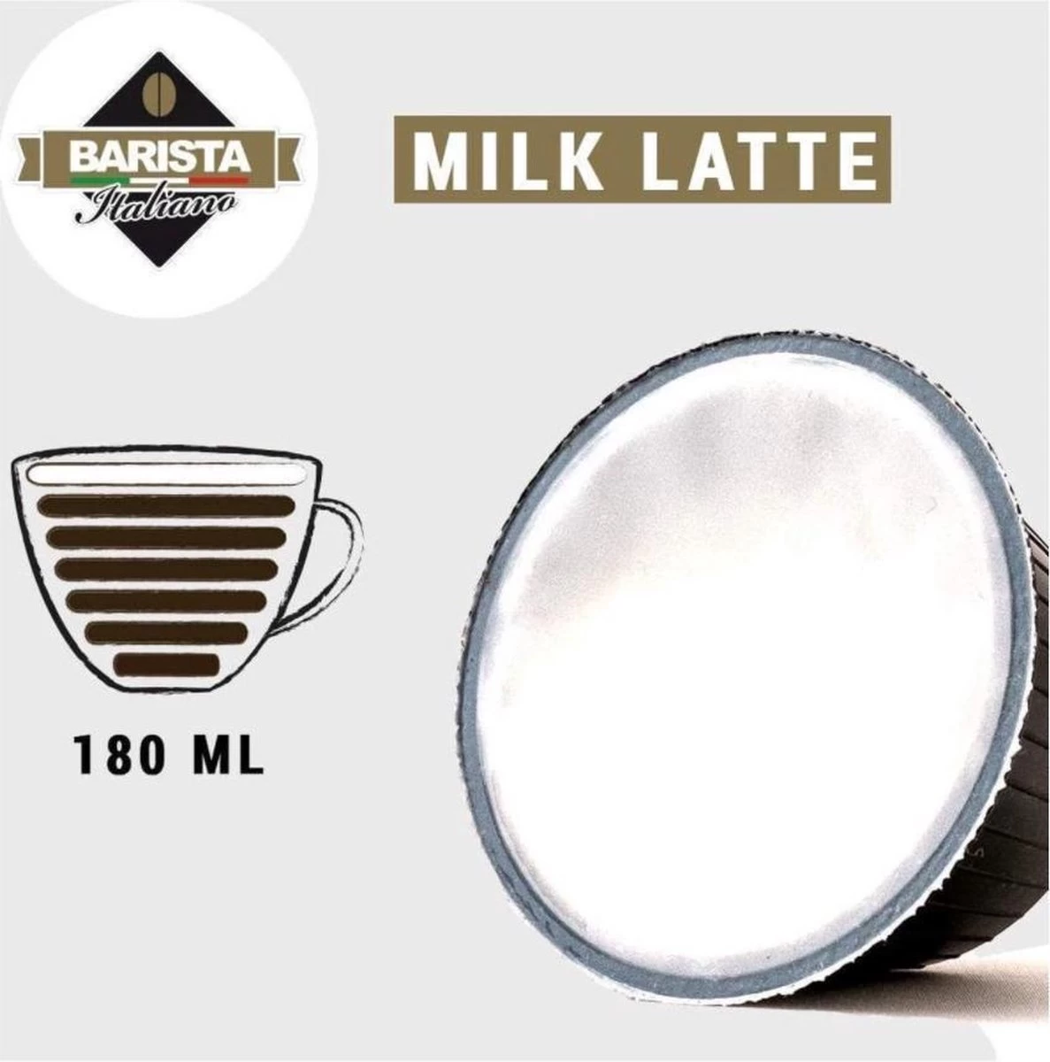 Barista Italiano Dolce Gusto Cappuccino Melk Low Fat - 80st 4 Barista Italiano Dolce Gusto Cappuccino Melk Low Fat - 80st - Afbeelding 2