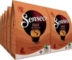 Nieuwe Producten 5 Senseo Gold Intense Koffiepads - 7/9 Intensiteit - 4 X 36 Pads