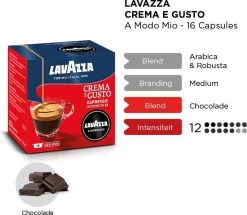 LAVAZZA A Modo Mio Crema E Gusto – 16 Cups -Koffiehuis 1200x1043