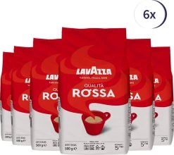Lavazza Qualita Rossa Koffiebonen - 500 Gram X6