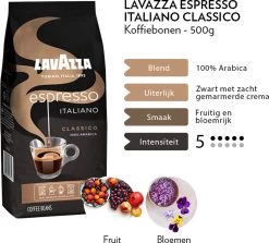 Lavazza Espresso Italiano Classico Koffiebonen - 500 Gram X4 -Koffiehuis 1200x1082 1