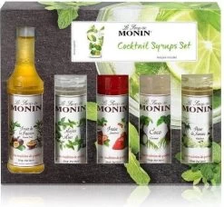 Monin Cadeau 10 Smaken Geschenkverpakking + Cocktailverpakking VOORDEEL PACK 10 Flesjes 5cl -Koffiehuis 1200x1110