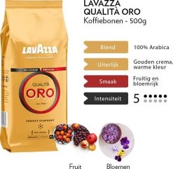 Lavazza Qualità Oro Koffiebonen 6 X 500g -Koffiehuis 1200x1170 1