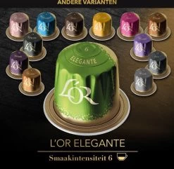 L'OR Lungo Elegante Koffiecups - Intensiteit 6/12 - 10 X 20 Capsules -Koffiehuis 1200x1173 14
