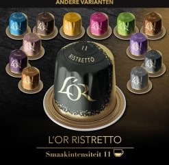 L'OR Espresso Ristretto Koffiecups - Intensiteit 11/12 - 4 X 40 Capsules -Koffiehuis 1200x1173 15