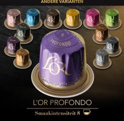 L'OR Lungo Profondo Koffiecups - Intensiteit 8/12 - 10 X 20 Capsules -Koffiehuis 1200x1173 17