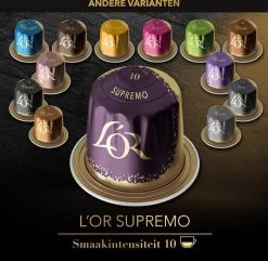 L'OR Espresso Supremo Koffiecups - Intensiteit 10/12 - 10 X 10 Capsules -Koffiehuis 1200x1173 3