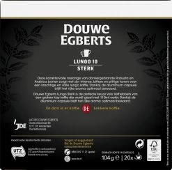 Douwe Egberts Lungo Sterk (10) - 10 X 20 Koffiecups 9 Douwe Egberts Lungo Sterk (10) - 10 X 20 Koffiecups -Koffiehuis 1200x1186 4