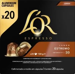 L'OR Lungo Estremo (10) - 10 X 20 Koffiecups -Koffiehuis 1200x1187 4