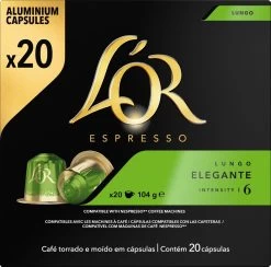 L'OR Lungo Elegante Koffiecups - Intensiteit 6/12 - 10 X 20 Capsules -Koffiehuis 1200x1187 5