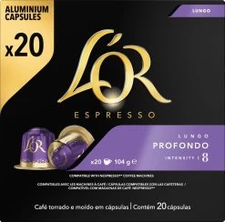 L'OR Lungo Profondo Koffiecups - Intensiteit 8/12 - 10 X 20 Capsules -Koffiehuis 1200x1187 6