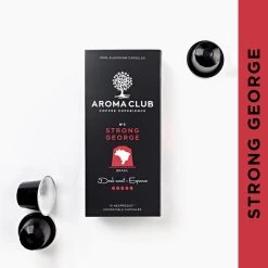 Aroma Club - Nespresso Compatible Capsules (120 St.) - No. 3 Strong George - Intensiteit 5/5 - Espresso - 100% Aluminium Koffiecups -Koffiehuis 1200x1200 16