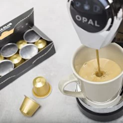 Aroma Club - Nespresso Compatible Capsules (120 St.) - No. 2 Smooth James - Intensiteit 3/5 - Espresso & Lungo - 100% Aluminium Koffiecups -Koffiehuis 1200x1200 40