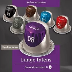 Douwe Egberts Lungo Intens Koffiecups - Intensiteit 8/12 - 10 X 10 Capsules -Koffiehuis 1200x1200 5