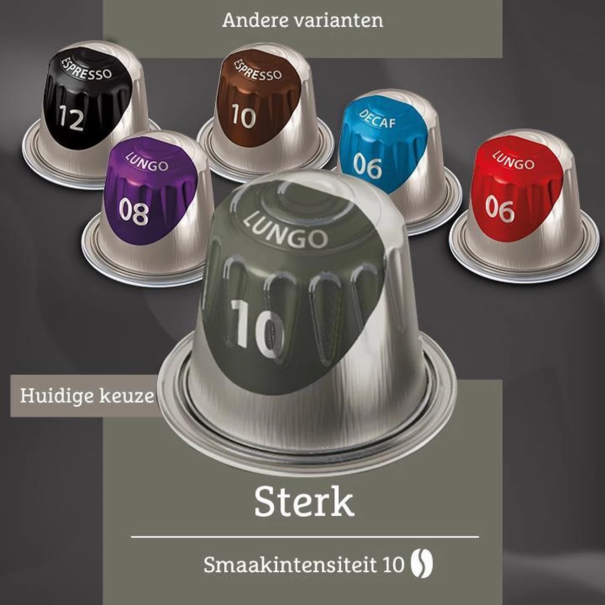 Douwe Egberts Lungo Sterk (10) - 10 X 20 Koffiecups 6 Douwe Egberts Lungo Sterk (10) - 10 X 20 Koffiecups - Afbeelding 4