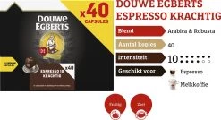 Douwe Egberts Espresso Krachtig (10) - 5 X 40 Koffiecups -Koffiehuis 1200x653