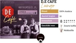 Douwe Egberts D.E Café Lungo Koffiecups - Intesiteit 8/12 - 10 X 20 Capsules -Koffiehuis 1200x685 1
