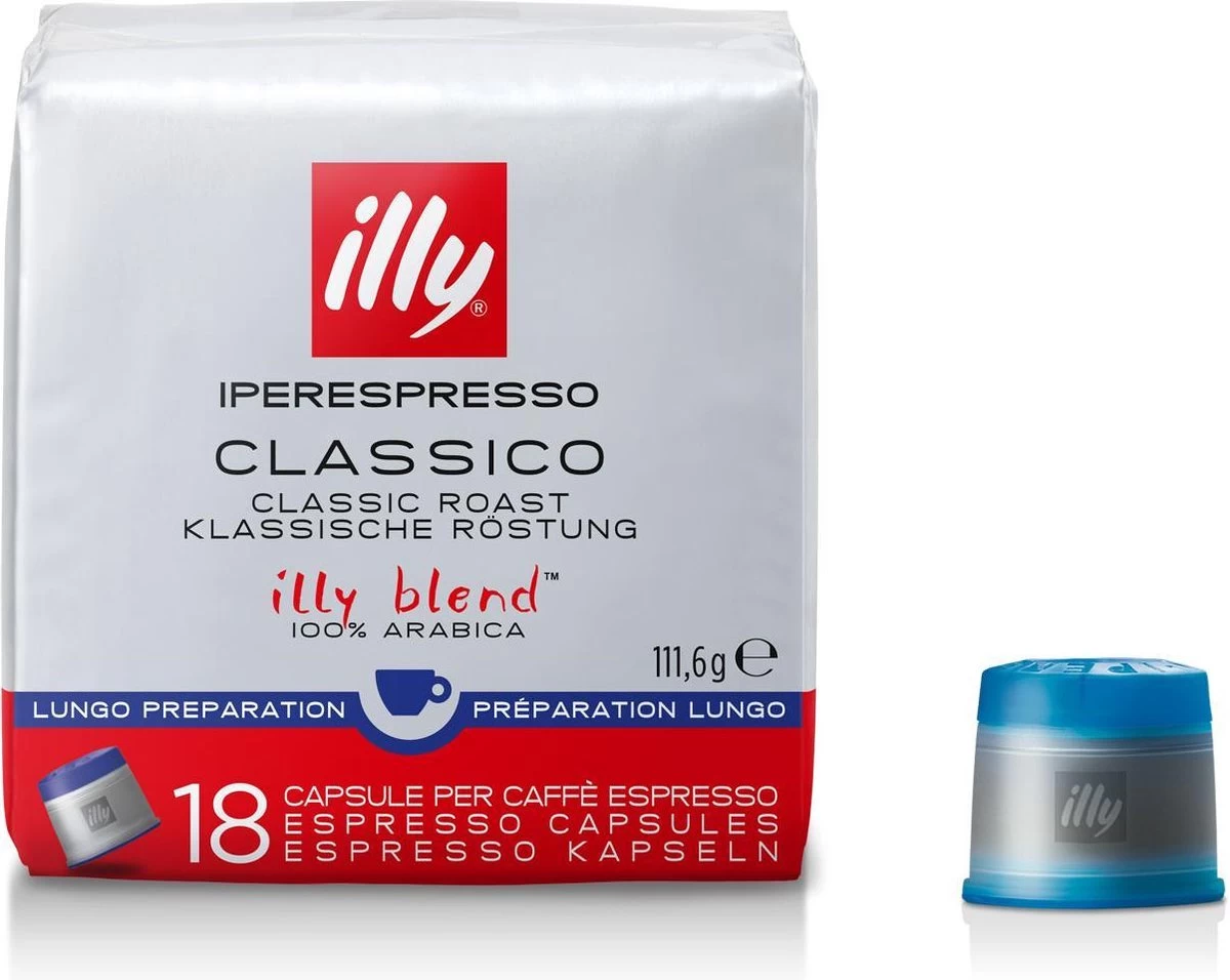 Illy - Iperespresso Koffie Home Classico Lungo 6 X 18 Capsules 5 Illy - Iperespresso Koffie Home Classico Lungo 6 X 18 Capsules - Afbeelding 3