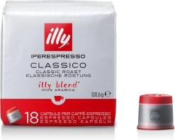 Illy - Iperespresso Koffie Home Classico 6 X 18 Capsules -Koffiehuis 1200x957 1