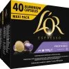 L'OR Lungo Profondo Koffiecups - Intensiteit 8/12 - 4 X 40 Capsules -Koffiehuis 1200x984