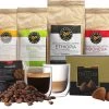 Highlands Gold - Koffiebonen Proefpakket - Koffie Cadeaupakket - 100% Arabica - Single Origin - 4 Soorten Koffie, Ambachtelijke Truffels En 2 Luxe Glazen -Koffiehuis 1200x996