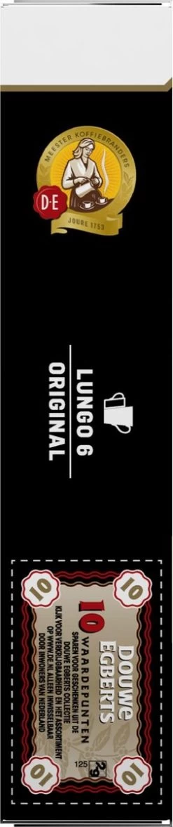 Douwe Egberts Lungo Original Koffiecups - Intensiteit 6/12 - 10 X 10 Capsules -Koffiehuis 252x1200 2
