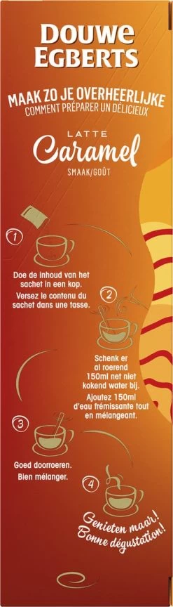 Douwe Egberts Verwenkoffie Latte Caramel Oploskoffie - 5 X 8 Zakjes -Koffiehuis 343x1200 6