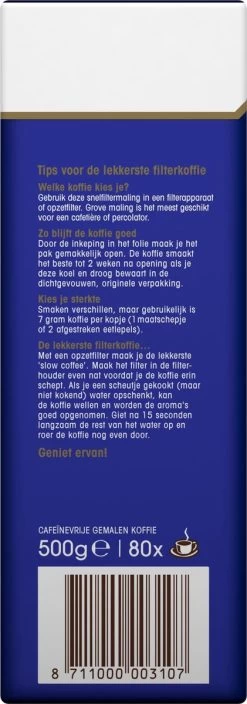 Douwe Egberts Decafé Filterkoffie - 6 X 500 Gram -Koffiehuis 421x1200 4