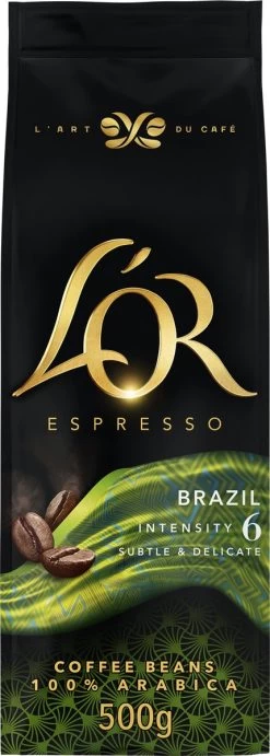 L'OR Espresso Origins Brazil Koffiebonen (6) - 4 X 500 Gram -Koffiehuis 429x1200