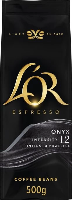 L'OR Espresso Onyx Koffiebonen (12) - 4 X 500 Gram -Koffiehuis 430x1200