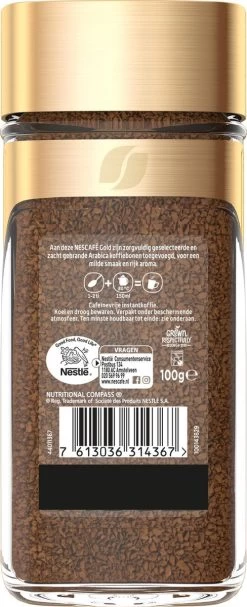 Nescafé Gold Decafé Oploskoffie - 6 Potten à 100 Gram 10 Nescafé Gold Decafé Oploskoffie - 6 Potten à 100 Gram -Koffiehuis 488x1200