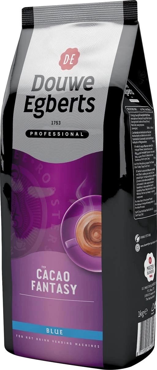 Douwe Egberts Cacao Fantasy - 1kg - 10 Stuks 3 Douwe Egberts Cacao Fantasy - 1kg - 10 Stuks - Afbeelding 2