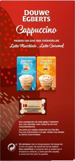Douwe Egberts Verwenkoffie Cappuccino Oploskoffie - 5 X 10 Zakjes -Koffiehuis 560x1200 1