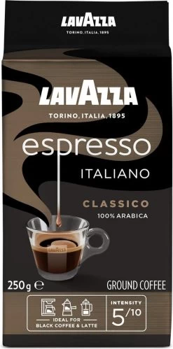 Lavazza Espresso Italiano Classico Gemalen / Filterkoffie - 8 X 250 Gram -Koffiehuis 594x1200