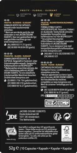 L'OR Lungo Profondo Koffiecups - Intensiteit 8/12 - 10 X 10 Capsules -Koffiehuis 606x1200 13