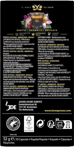 L'OR Espresso Limited Creations Laos Bolaven Koffiecups - Intensiteit 7/12 - 10 X 10 Capsules -Koffiehuis 607x1200 10