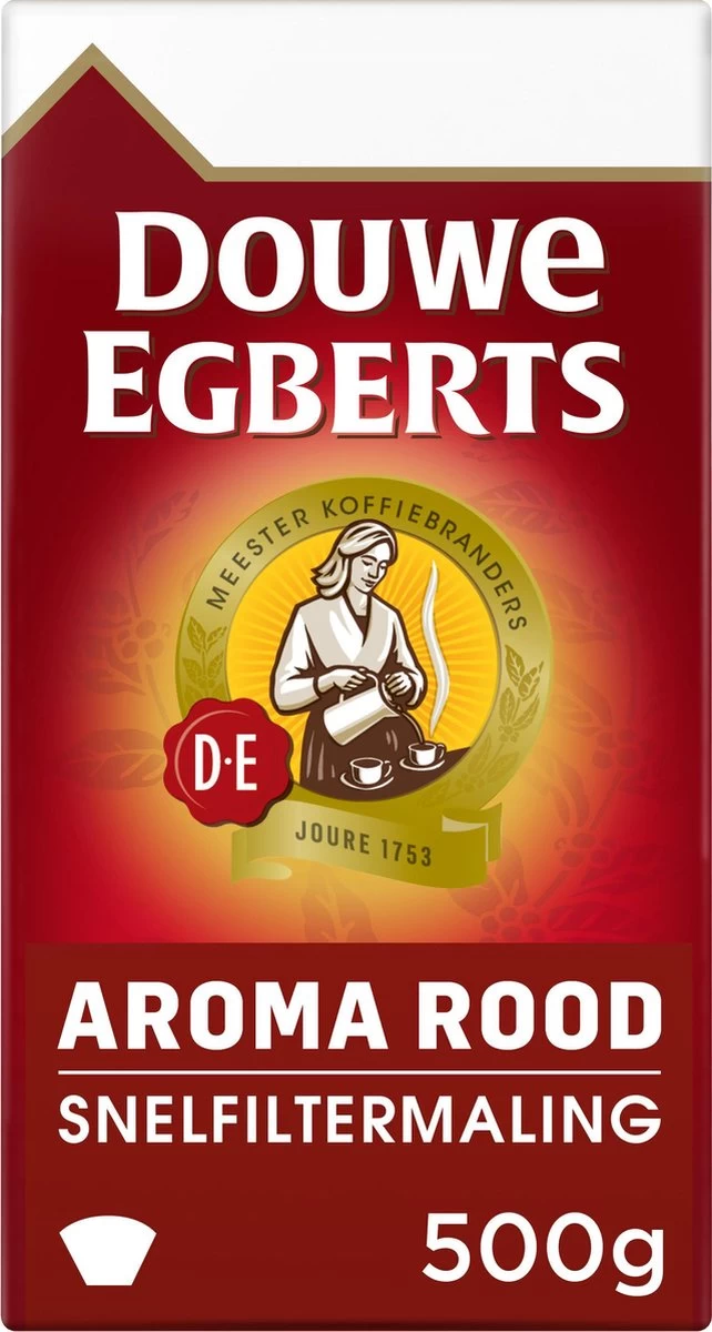 Douwe Egberts Aroma Rood Filterkoffie - 6 X 500 Gram 10 Douwe Egberts Aroma Rood Filterkoffie - 6 X 500 Gram - Afbeelding 8