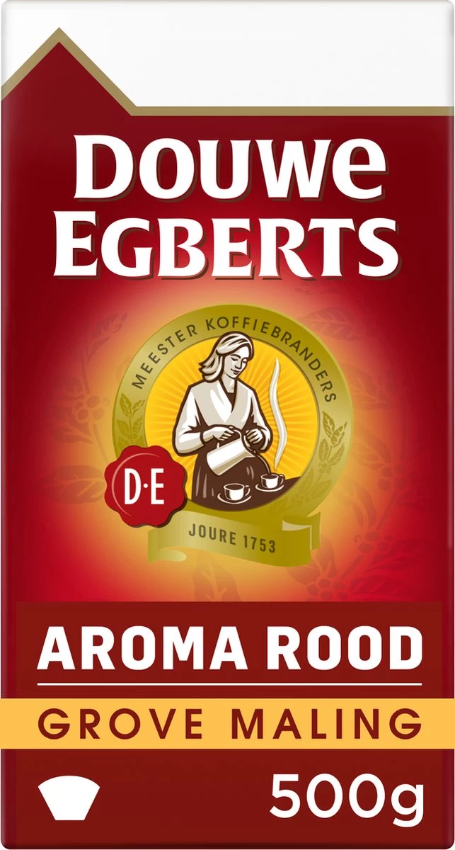 Douwe Egberts Aroma Rood Grove Maling Filterkoffie - 6 X 500 Gram 9 Douwe Egberts Aroma Rood Grove Maling Filterkoffie - 6 X 500 Gram - Afbeelding 7