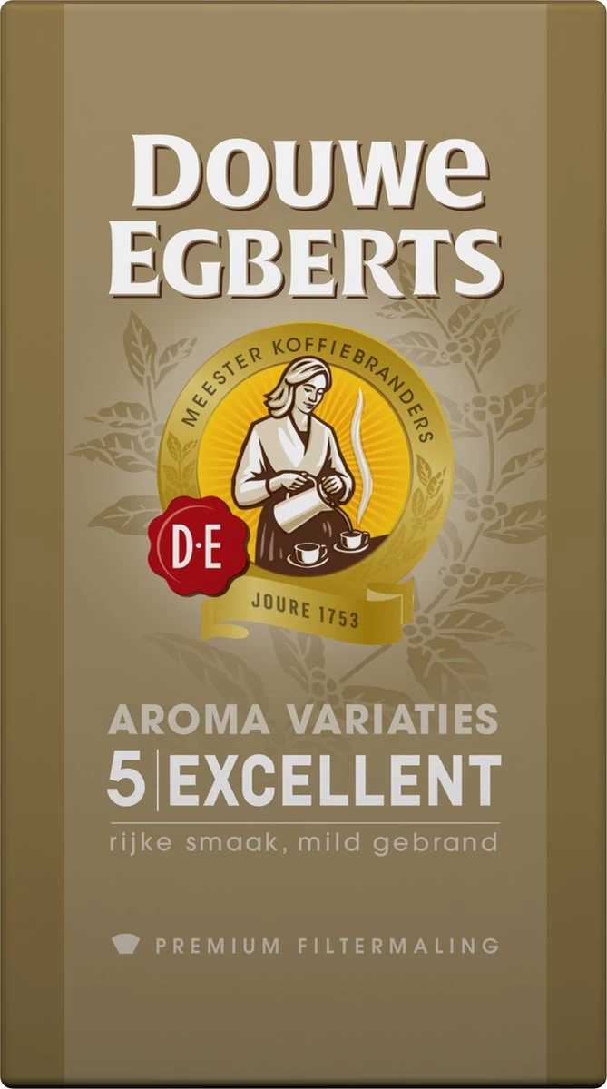 Douwe Egberts Excellent Filterkoffie - 6 X 500 Gram 11 Douwe Egberts Excellent Filterkoffie - 6 X 500 Gram - Afbeelding 9