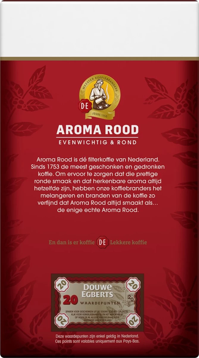 Douwe Egberts Aroma Rood Filterkoffie - 6 X 500 Gram 4 Douwe Egberts Aroma Rood Filterkoffie - 6 X 500 Gram - Afbeelding 2