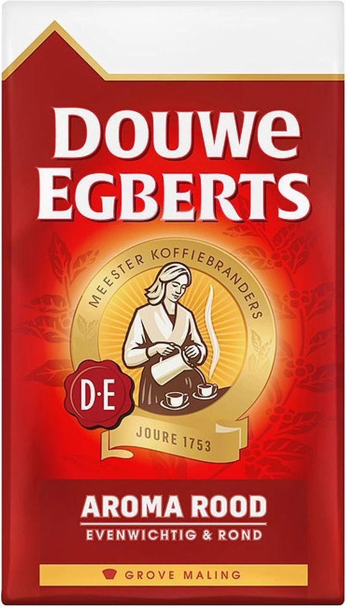 Douwe Egberts Aroma Rood Grove Maling Filterkoffie - 6 X 500 Gram 10 Douwe Egberts Aroma Rood Grove Maling Filterkoffie - 6 X 500 Gram - Afbeelding 8