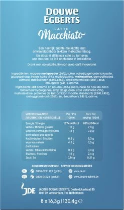 Douwe Egberts Verwenkoffie Latte Macchiato Oploskoffie - 5 X 8 Zakjes -Koffiehuis 713x1200 2