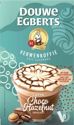 Douwe Egberts Latte Choco Hazelnut Oploskoffie - 5/9 Intensiteit - 5 X 8 Zakjes -Koffiehuis 713x1200 4