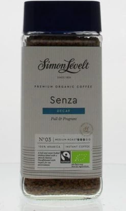 Simon Lévelt | Cafeïnevrije Oploskoffie Premium Organic Coffee - 100g -Koffiehuis 720x1200