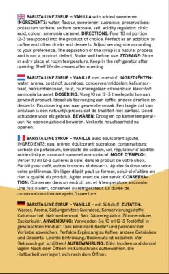 Fitcy | Koffiesiroop | Vanille | Barista Syrup | Zero | Vegan | Vetvrij | Suikervrij | Keto-vriendelijk | Koffie | Siroop | MET DOSEERPOMP | 1L -Koffiehuis 739x1200 1